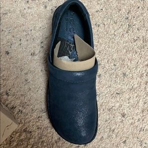Born clogs- navy sparkle- never worn!  New in box